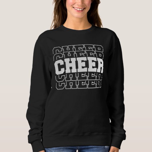 Cheerleading  Retro Graphic Women Cheer Mom Trui (Voorkant)