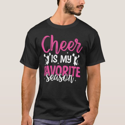Cheerleading Saying Slogan   Cheer Is My Favorite  T-shirt (Voorkant)