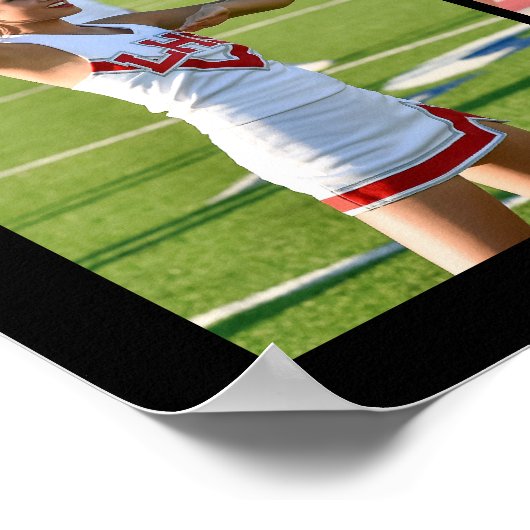 Cheerleading Senior Afstuderen 5 Fotocollage Poster (Hoek)