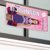 Cheerleading Senior Cheer Team Custom Pink Sports Spandoek (Buitenkant Gebouw)