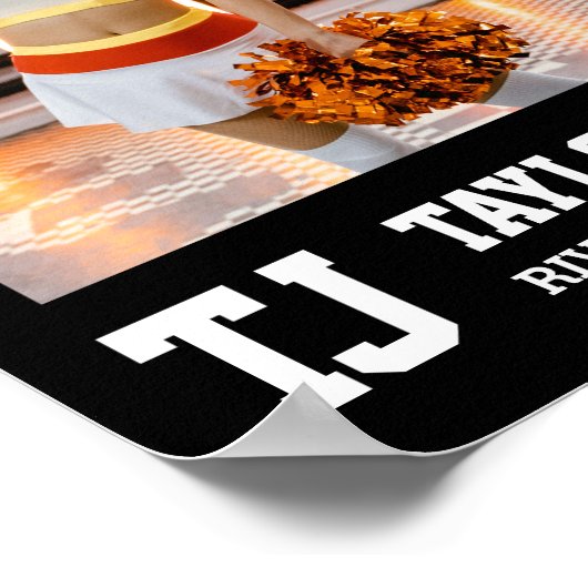 Cheerleading Senior Klasse van 2025 Fotocollage Poster (Hoek)