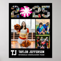 Cheerleading Senior Klasse van 2025 Fotocollage