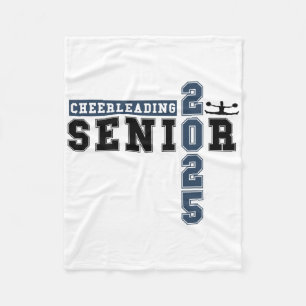 Cheerleading Senior Night Cheer Senior 2025 Afstud Fleece Deken
