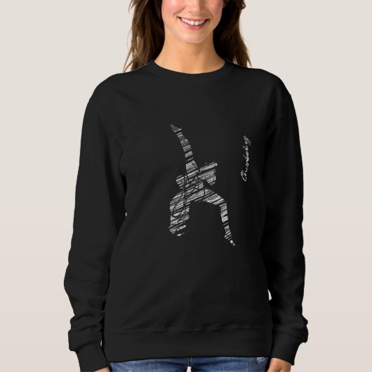Cheerleading silhouet cheer 18 trui (Voorkant)