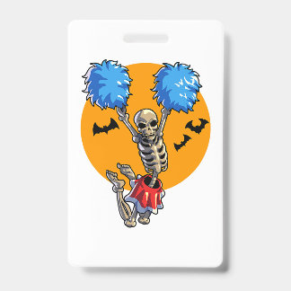 Cheerleading skelet Halloween cheer mama meisjes W Badge