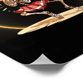 Cheerleading Skeleton Halloween Cheer Skeleton Che Poster (Hoek)