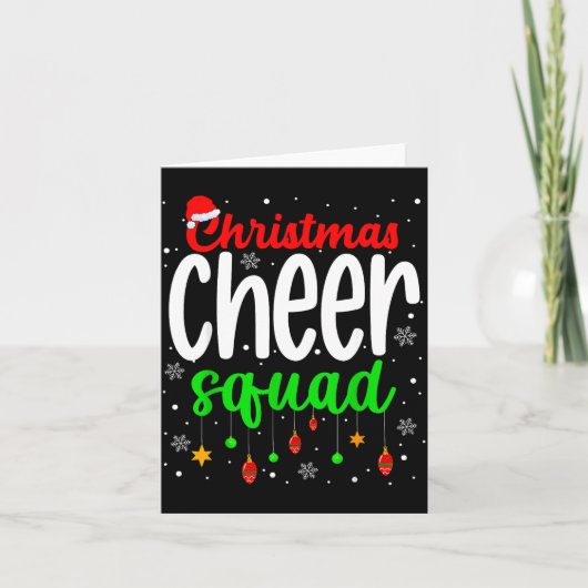 Cheerleading Srts Lover Christmas Cheer Squad  Kaart (Voorkant)