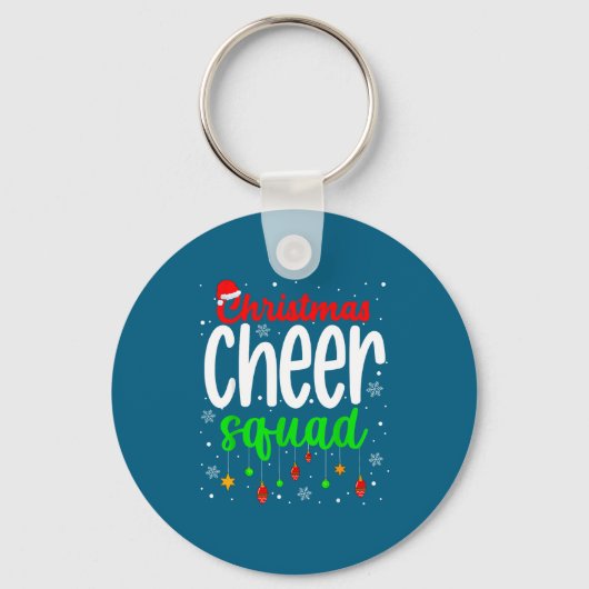 Cheerleading Srts Lover Christmas Cheer Squad Sleutelhanger (Voorkant)
