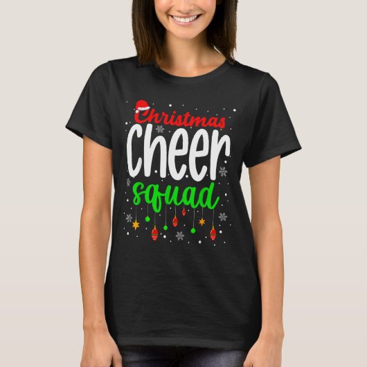 Cheerleading Srts Lover Christmas Cheer Squad  T-shirt (Voorkant)