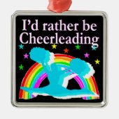 CHEERLEADING SUPER STAR DESIGN METALEN ORNAMENT (Voorkant)