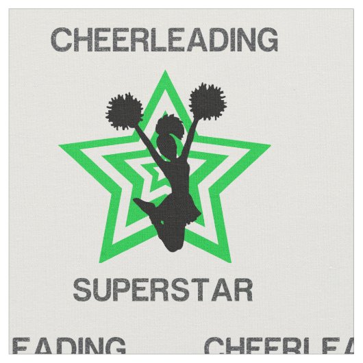 Cheerleading Superstar Fabric Stof (Close Up)