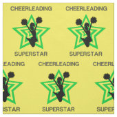 Cheerleading Superstar Geel / Groene Stof (Swatch)