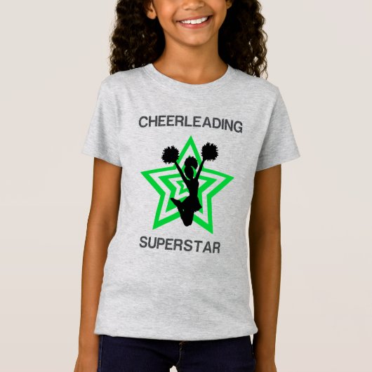 Cheerleading Superstar Girls T-Shirt (Voorkant)