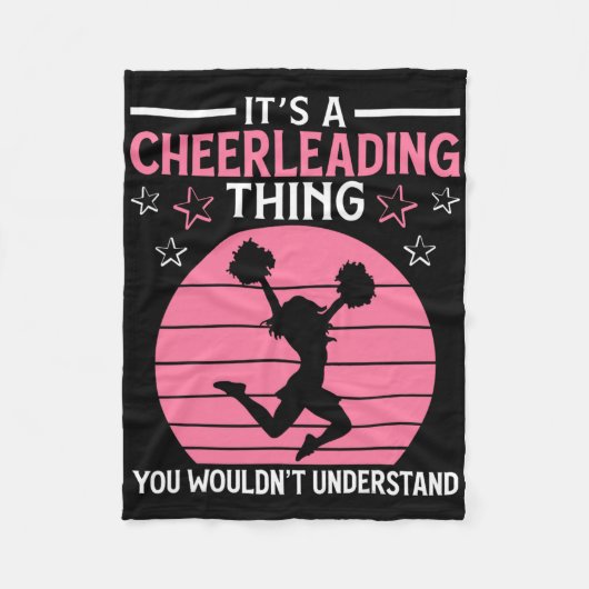 Cheerleading Team Cheerleader Cheer Grappig Cadeau Fleece Deken (Voorkant)