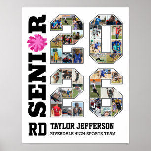 Cheerleading Team Senior 2026 Sportfoto Collage Poster