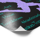 Cheerleading Terms Typografie Foto Afdruk (Hoek)