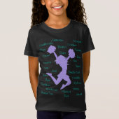 Cheerleading Terms Typography T-Shirt (Voorkant)