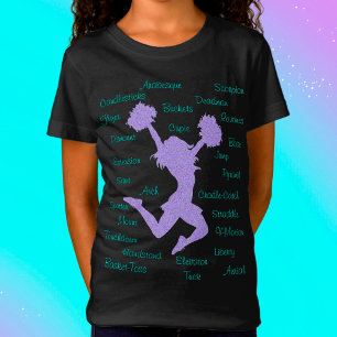 Cheerleading Terms Typography T-Shirt