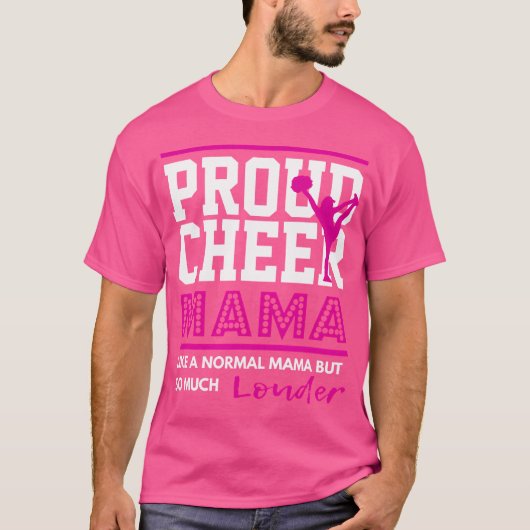 Cheerleading Trotse Cheer Mama T-shirt (Voorkant)