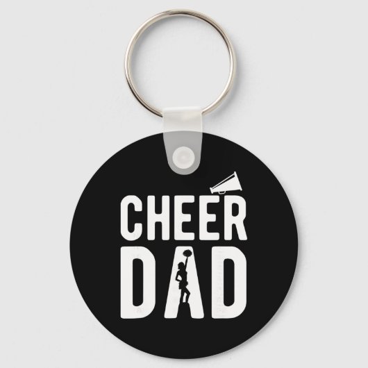 Cheerleading Vader Kleding - Cheer Vader Sleutelhanger (Voorkant)