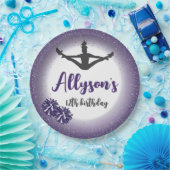 Cheerleading verjaardagsfeestje, elke leeftijd Paa Papieren Bordje (Feest)