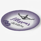 Cheerleading verjaardagsfeestje, elke leeftijd Paa Papieren Bordje (Gekanteld)