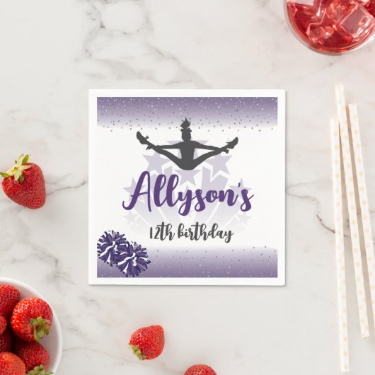 Cheerleading verjaardagsfeestje, elke leeftijd Paa Servet (Insitu)