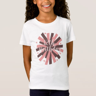 Cheerleading Verjaardagsfeestje Pom Pom Roze Neutr T-shirt