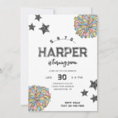 Cheerleading verjaardagsuitnodigingen | Cheer Part Kaart (Voorkant)