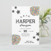 Cheerleading verjaardagsuitnodigingen | Cheer Part Kaart (Staand voorkant)