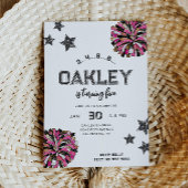 Cheerleading verjaardagsuitnodigingen | Cheer Part Kaart