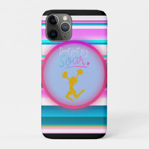 Cheerleading "Vlieg niet gewoon, zweef" Strepen    Case-Mate iPhone Case