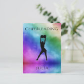 Cheerleading Waterverf Briefkaart (Staand voorkant)