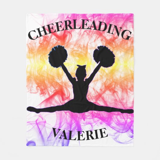 Cheerleading Waterverf Fleece Blanket (Voorkant)