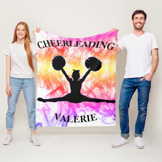 Cheerleading Waterverf Fleece Blanket Deken (In situ)