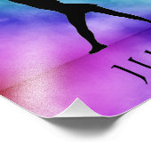 Cheerleading Waterverf Foto Afdruk (Hoek)