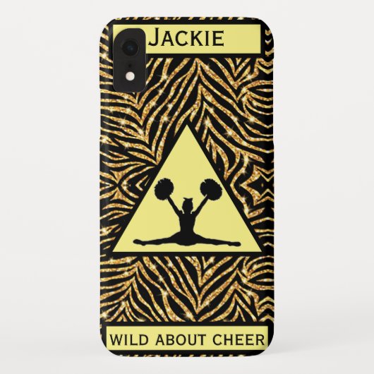 Cheerleading "Wild About Cheer" iPhone / iPad hoes (Achterkant)