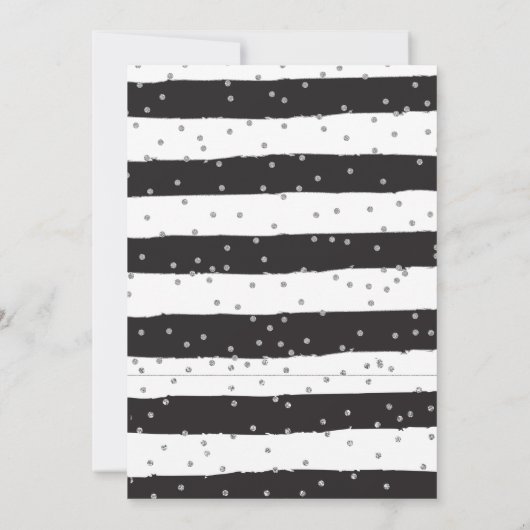 Cheerleading Zilver en Zwart Cheer Verjaardag Kaart (Achterkant)