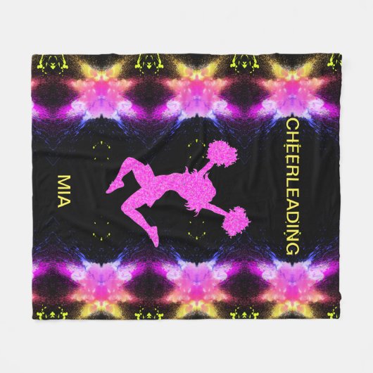 CHEERLEIDENDE vlootsdeken. Fleece Deken (Voorkant (Horizontaal))