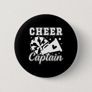Cheerleider Aanvoerder Cheerleader Kapitein Cheerl Ronde Button 5,7 Cm