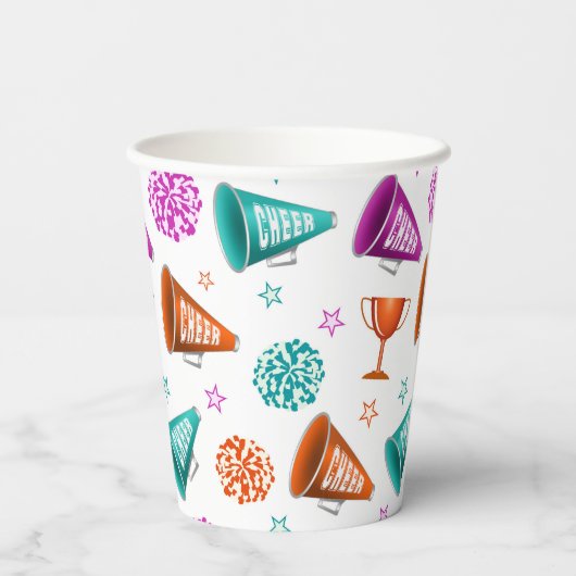 Cheerleiders Papieren Bekers (Achterkant)