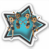 Cheerleiders Sticker (Voorkant)