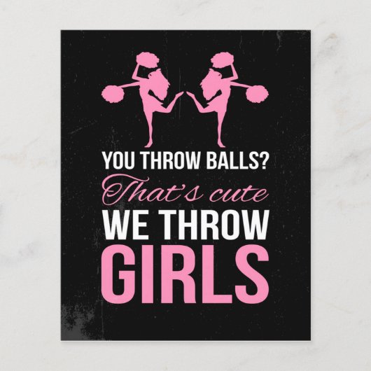 CHEERLEIDING FUNNY QUOTE | Cheerlead Cute Des Flyer (Voorkant)