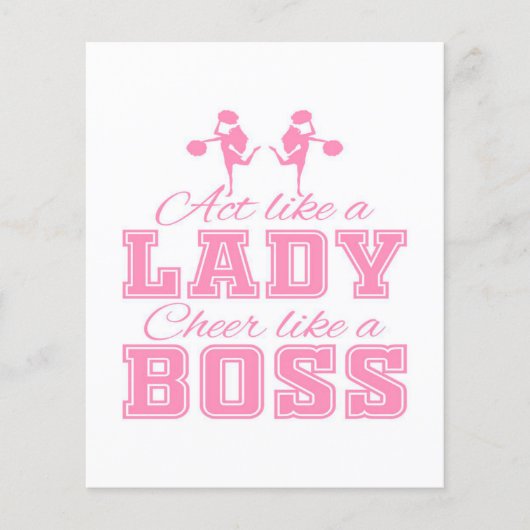 CHEERLEIDING GIFT IDEA | Cheerlead Cute Design Flyer (Voorkant)