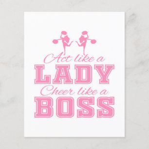 CHEERLEIDING GIFT IDEA Cheerlead Cute Design Flyer
