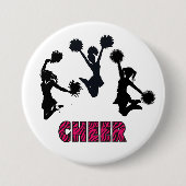 CHEERLEIDING RONDE BUTTON 7,6 CM (Voorkant)