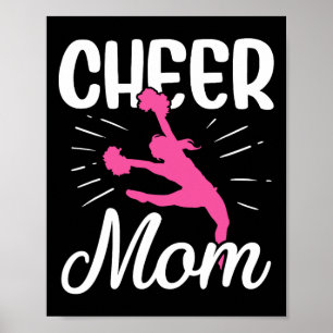 Cheerleidster Moeder Gymnastiek Cheerleading Moede Poster