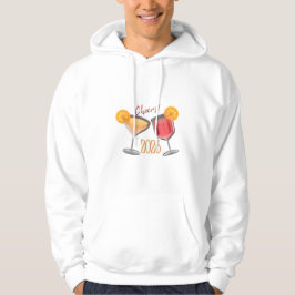 Cheers 2026 New Year Cocktail Celebration Design Hoodie