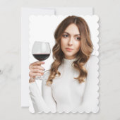 Cheers 21st Birthday Girl Cocktail Foto Kaart (Achterkant)