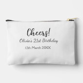 Cheers 21ste verjaardag naam toevoegen datum eenvo etui (Achterkant)